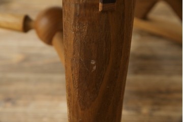 中古　美品　激レア　一点物!!　出展作品の可能性あり!!　木工作家　吉野崇裕　鉋跡仕上げ　美しい木目と力強い構造美が融合した唯一無二のアートチェア(ZEN チェア)　(R-083151)