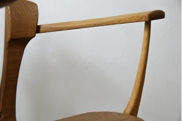 中古　美品　激レア　一点物!!　出展作品の可能性あり!!　木工作家　吉野崇裕　鉋跡仕上げ　美しい木目と力強い構造美が融合した唯一無二のアートチェア(ZEN チェア)　(R-083151)