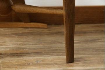 中古　美品　激レア　一点物!!　出展作品の可能性あり!!　木工作家　吉野崇裕　鉋跡仕上げ　美しい木目と力強い構造美が融合した唯一無二のアートチェア(ZEN チェア)　(R-083151)