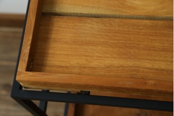 中古　美品　IDEE(イデー)　JATI TUA SHELF(ジャティ  トゥア シェルフ)　Mサイズ　オシャレデザインの空間に心地よく馴染むシェルフ　定価約12万円　(R-083157)