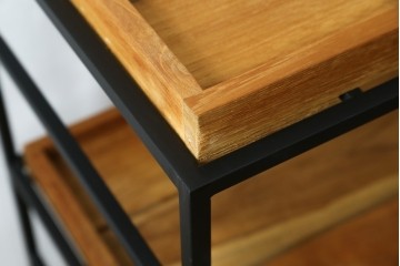 中古　美品　IDEE(イデー)　JATI TUA SHELF(ジャティ  トゥア シェルフ)　Mサイズ　オシャレデザインの空間に心地よく馴染むシェルフ　定価約12万円　(R-083157)