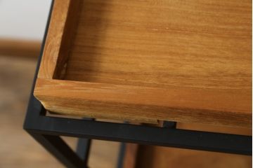 中古　美品　IDEE(イデー)　JATI TUA SHELF(ジャティ  トゥア シェルフ)　Mサイズ　オシャレデザインの空間に心地よく馴染むシェルフ(オープンシェルフ、オープンラック、ディスプレイラック、陳列棚)(定価約12万円)(R-083157)