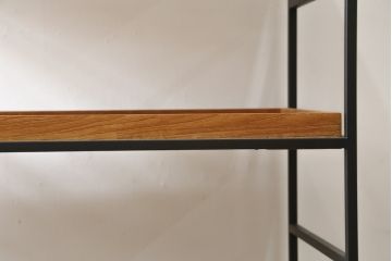 中古　美品　IDEE(イデー)　JATI TUA SHELF(ジャティ  トゥア シェルフ)　Mサイズ　オシャレデザインの空間に心地よく馴染むシェルフ(オープンシェルフ、オープンラック、ディスプレイラック、陳列棚)(定価約12万円)(R-083157)