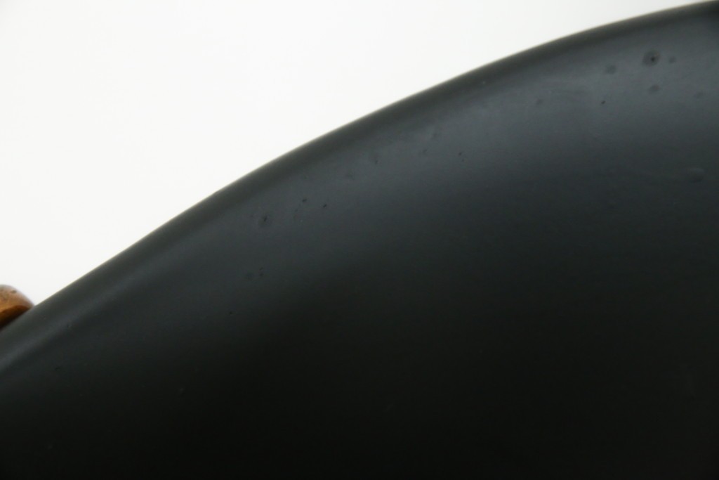 和製ビンテージ　九州　高級日田家具　アサヒ木工(アサヒファニチャー)　ビーチ材　合皮　北欧デザインがおしゃれ!!座り心地と美しさを兼ね備えたアームレスチェア(ダイニングチェア、イス、椅子、ヴィンテージ)(R-083158)