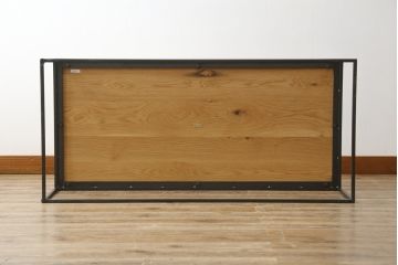 中古　超美品　IDEE(イデー)　ホワイトオークトップ　素材の美しさを生かしたすっきりとしたフォルムのフレイムテーブル(ローテーブル、センターテーブル、リビングテーブル)(定価約14万円)(R-083160)