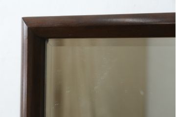 中古　美品　松本民芸家具　透かし彫りが上品なB型姿見(鏡、ミラー、置き鏡)(定価約10万円)(R-083165)