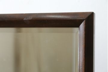 中古　美品　松本民芸家具　透かし彫りが上品なB型姿見(鏡、ミラー、置き鏡)(定価約10万円)(R-083165)
