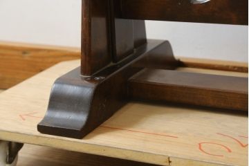 中古　美品　松本民芸家具　透かし彫りが上品なB型姿見(鏡、ミラー、置き鏡)(定価約10万円)(R-083165)