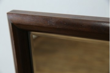 中古　美品　松本民芸家具　透かし彫りが上品なB型姿見　定価約10万円相当　(R-083165)