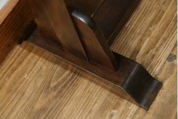 中古　美品　松本民芸家具　透かし彫りが上品なB型姿見　定価約10万円相当　(R-083165)