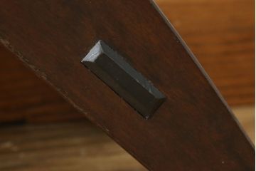 中古　美品　松本民芸家具　ラッシ座面(い草)　和モダンな空間づくりにぴったりな#222鞍型スツール2脚セット(椅子、チェア、イス、バラ売り可能)(R-083170)