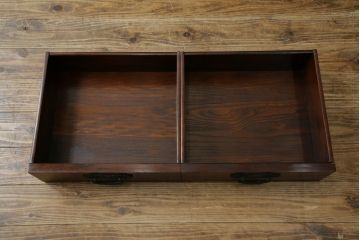 中古　民芸家具　栗材　和の趣溢れる水屋箪笥サイドボード(食器棚、収納棚、戸棚、カップボード、サイドキャビネット)(R-083172)