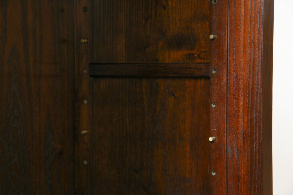 中古　民芸家具　栗材　和の趣溢れる水屋箪笥サイドボード　(R-083172)