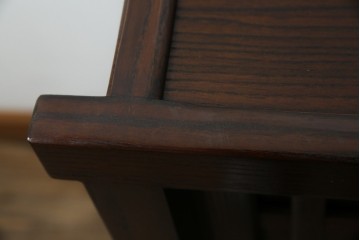 中古　民芸家具　栗材　和の趣溢れる水屋箪笥サイドボード　(R-083172)