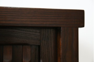 中古　民芸家具　栗材　和の趣溢れる水屋箪笥サイドボード　(R-083172)