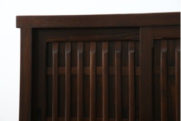 中古　民芸家具　栗材　和の趣溢れる水屋箪笥サイドボード　(R-083172)