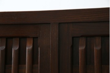 中古　民芸家具　栗材　和の趣溢れる水屋箪笥サイドボード　(R-083172)