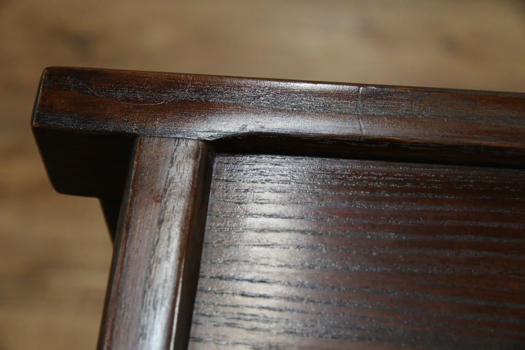 中古　民芸家具　栗材　和の趣溢れる水屋箪笥サイドボード　(R-083172)