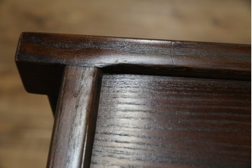 中古　民芸家具　栗材　和の趣溢れる水屋箪笥サイドボード　(R-083172)