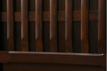 中古　民芸家具　栗材　和の趣溢れる水屋箪笥サイドボード　(R-083172)