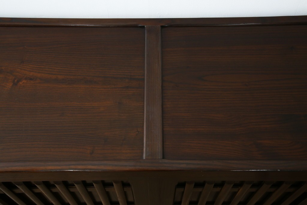 中古　民芸家具　栗材　和の趣溢れる水屋箪笥サイドボード　(R-083172)