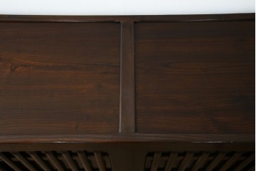 中古　民芸家具　栗材　和の趣溢れる水屋箪笥サイドボード　(R-083172)