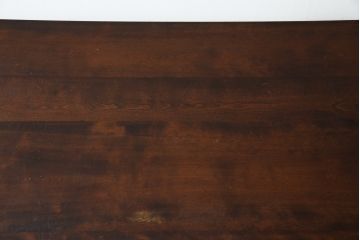 中古　松本民芸家具　F型食卓　クラシカルな脚のデザインが目を引くダイニングテーブル(作業台、食卓、2人掛け、4人掛け、二人掛け、四人掛け)(定価約30万)(R-083174)