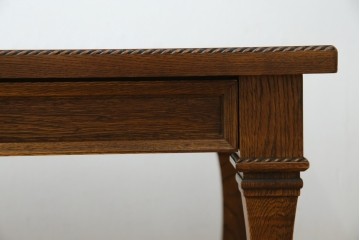 中古　美品　見せる収納!!　国産職人手作り品　上質な作り込みのガラスケース付きローテーブル　定価約30万円相当　(R-083177)