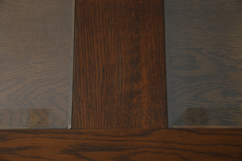 中古　美品　見せる収納!!　国産職人手作り品　上質な作り込みのガラスケース付きローテーブル　定価約30万円相当　(R-083177)