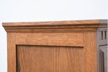 中古　美品　デパート別注　ナラ(楢)材　上質な美しさと機能性を兼ね備えた木目が魅力的なチェスト(洋服タンス、サイドチェスト、衣装箪笥、整理箪笥、収納箪笥、引き出し)(定価約34万円)(R-083178)
