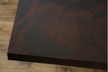 中古　超美品　北海道民芸家具　シックな色合いが魅力の片袖ライティングビューロー　定価約35万円相当　(R-083184)