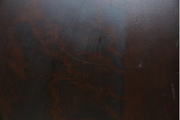 中古　超美品　北海道民芸家具　シックな色合いが魅力の片袖ライティングビューロー　定価約35万円相当　(R-083184)