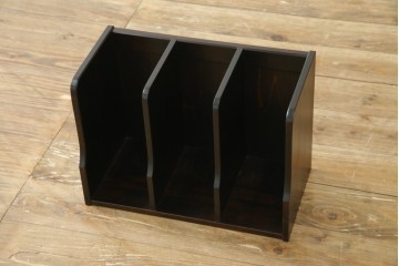 中古　超美品　北海道民芸家具　シックな色合いが魅力の片袖ライティングビューロー　定価約35万円相当　(R-083184)