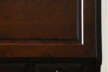 中古　超美品　北海道民芸家具　シックな色合いが魅力の片袖ライティングビューロー　定価約35万円相当　(R-083184)