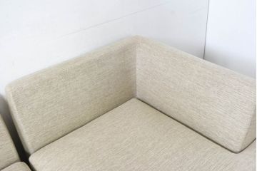 中古　美品　arflex(アルフレックス)　SONA(ソーナ)　心地よさと洗練を兼ね備えたオットマン付きカウチソファ(3人掛け、3P、三人掛け、2人掛けソファ、2PL字ソファ)(定価約115万円)(R-083189)
