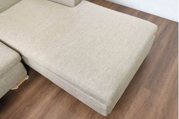 中古　美品　arflex(アルフレックス)　SONA(ソーナ)　心地よさと洗練を兼ね備えたオットマン付きカウチソファ(3人掛け、3P、三人掛け、2人掛けソファ、2PL字ソファ)(定価約115万円)(R-083189)