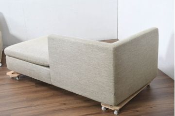 中古　美品　arflex(アルフレックス)　SONA(ソーナ)　心地よさと洗練を兼ね備えたオットマン付きカウチソファ(3人掛け、3P、三人掛け、2人掛けソファ、2PL字ソファ)(定価約115万円)(R-083189)