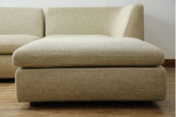 中古　美品　arflex(アルフレックス)　SONA(ソーナ)　心地よさと洗練を兼ね備えたオットマン付きカウチソファ(3人掛け、3P、三人掛け、2人掛けソファ、2PL字ソファ)(定価約115万円)(R-083189)