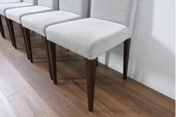 中古　ロックストーン(ROCKSTONE)　シンプルなダイニングチェア6脚セット(アームレスチェア、椅子、イス、バラ売り可能)(定価1脚で約5万6千円)(R-083191)