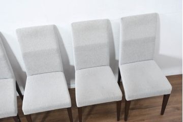 中古　ロックストーン(ROCKSTONE)　シンプルなダイニングチェア6脚セット(アームレスチェア、椅子、イス、バラ売り可能)(定価1脚で約5万6千円)(R-083191)