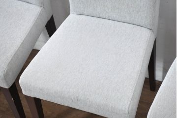 中古　ロックストーン(ROCKSTONE)　シンプルなダイニングチェア6脚セット(アームレスチェア、椅子、イス、バラ売り可能)(定価1脚で約5万6千円)(R-083191)