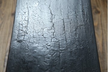 韓国ヴィンテージ　李朝デザイン　真鍮(しんちゅう)金具付き　アンティーク調ローボード　(R-083194)