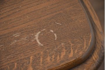 ビンテージ　オランダ輸入家具　オーク材　おしゃれなダッチカントリースタイルのローテーブル(センターテーブル、リビングテーブル、ヴィンテージ)(R-083195)