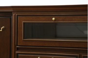 中古　美品　maruni(マルニ木工)　地中海ロイヤル(ROYAL)　クラシカルな雰囲気が魅力的なテレビ台(サイドボード、サイドキャビネット、リビングボード、ローボード、収納棚、戸棚)(R-083206)