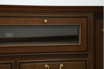 中古　美品　maruni(マルニ木工)　地中海ロイヤル(ROYAL)　クラシカルな雰囲気が魅力的なテレビ台(サイドボード、サイドキャビネット、リビングボード、ローボード、収納棚、戸棚)(R-083206)