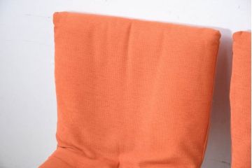 中古　美品　ligne roset(リーンロゼ)　ROSET CALIN(ロゼカラン)　鮮やかカラーで空間を明るくするダイニングチェア4脚セット(椅子、イス、バラ売り可能)(定価約52万円)(R-083209)