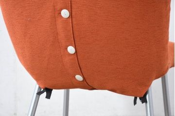 中古　美品　ligne roset(リーンロゼ)　ROSET CALIN(ロゼカラン)　鮮やかカラーで空間を明るくするダイニングチェア4脚セット(椅子、イス、バラ売り可能)(定価約52万円)(R-083209)