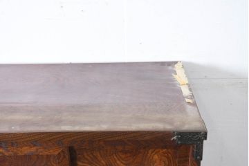中古　美品　伝統民芸　岩谷堂箪笥　重厚感あふれる佇まいに美しい木目が印象的な茶棚(茶箪笥、収納棚、食器棚、引き出し、バラ売り可能)(R-083212)