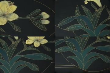 アジアンビンテージ　中国　シノワズリの美しいデザインが空間に華やかなアクセントを加える中国風チェスト　(R-083224)