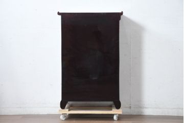 中古　美品　韓国民芸家具　豪華絢爛の螺鈿(ラデン)細工が見事なキャビネット(収納棚、戸棚、サイドキャビネット)(定価約45万円)(R-083226)